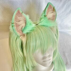 Mint Green Horse Goblin Orc Gremlin Ear Headband Cosplay Costume - Coywolf Den